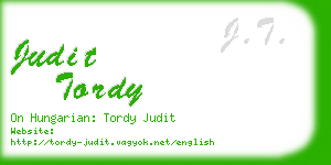 judit tordy business card